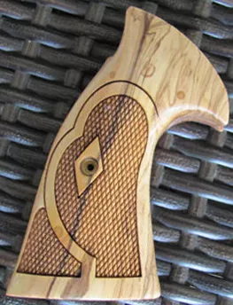 SW K/L Round Target Olive Wood Checker Walnut Engineered Accessories