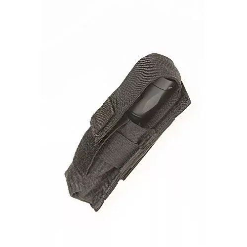 Tac Shield T4001BK Suppressor/Light Molle Pouch, Black, Black, Single