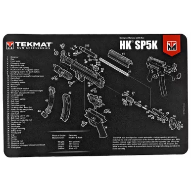 Tekmat Pistol Mat H&K SP5K