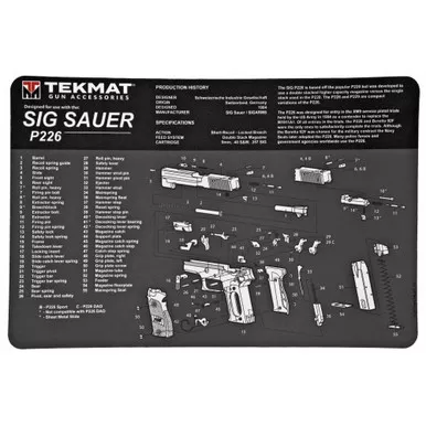 Tekmat Pistol Mat SIG P226 Black