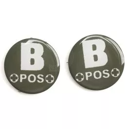 TMC James Glow in Dark Blood Type Patch (B+ / Olive Drab)