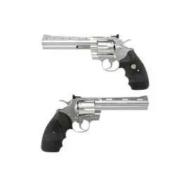 TOKYO MARUI PYTHON 357 SPRING REVOLVER (6 INCH) - STAINLESS SILVER
