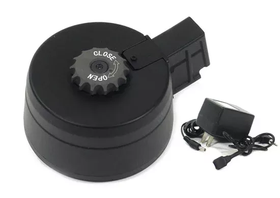 UK Arms 2500 Round Electric Airsoft Drum Magazine