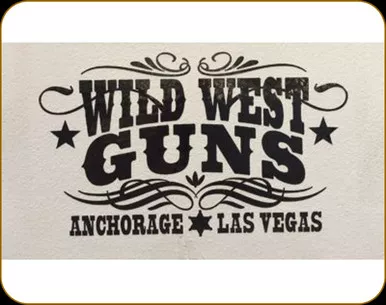 Wild West Guns - 5" Decal - Black