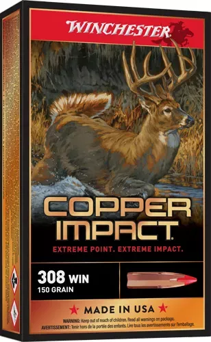 WINCHESTER COPPER IMPACT 308 – WIN 150GR 20RD 10BX/CS