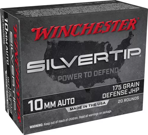 WINCHESTER SILVERTIP 10MM – 185GR JHP 20RD 10BX/CS