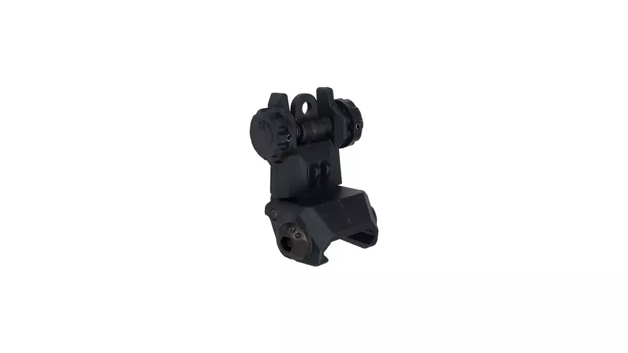 XTS AR-15 Flip-Up Rear Sight Adjustable Elevation Polymer Black