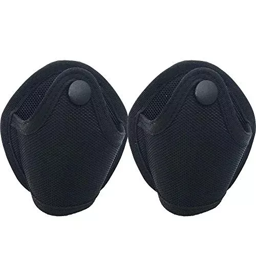 Xuanfeng (2 Pack) Universal Quick Release Handcuff Cases Top Open Hand Cuff Holders Pouches
